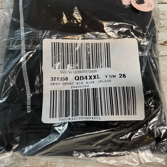 🆕 VICTORIA'S SECRET VS SWIM Sexy Sport Mid-Rise Bikini Bottom XXLARGE 20 Black - Picture 13 of 15